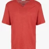 HUMPHREY - Linnen T-shirt Met Tuniekhals | Rood 2 HUMPHREY - Linnen T-shirt Met Tuniekhals | Rood -Wilson.NL 4112984