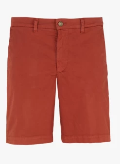 DOMI - Recht, Katoenen Short | Rood