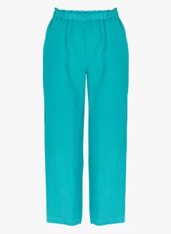 ELIFE - Linnen, Straight-fit 7/8-broek | Blauw -Wilson.NL 4123970