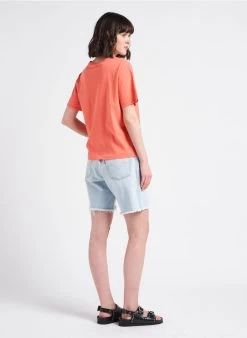 IANIS - T-shirt Met Ronde Hals Linnen/katoenblend | Veelkleurig -Wilson.NL 4128505