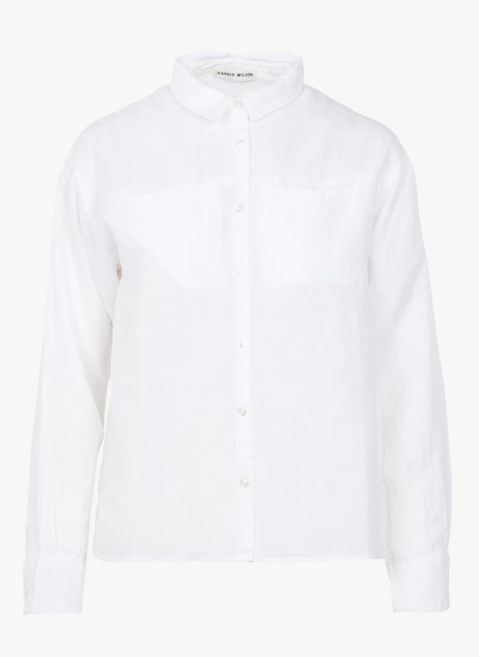 ELISE - Oversized Blouse Van Linnen | Wit 5 ELISE - Oversized Blouse Van Linnen | Wit - Image 3