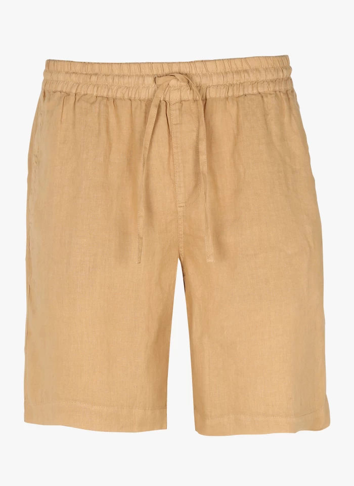 DANTON - Regular-fit, Linnen Short | Bruin 3 DANTON - Regular-fit, Linnen Short | Bruin