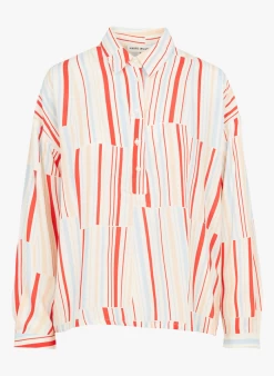 EOLIANA - Soepelvallende, Gestreepte Blouse | Veelkleurig 9 EOLIANA - Soepelvallende, Gestreepte Blouse | Veelkleurig -Wilson.NL 4130509