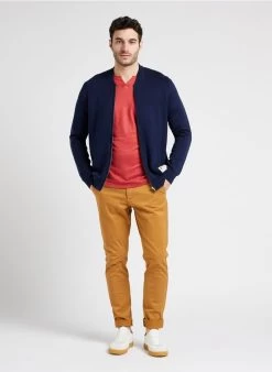 HUMPHREY - Linnen T-shirt Met Tuniekhals | Rood -Wilson.NL 4131972