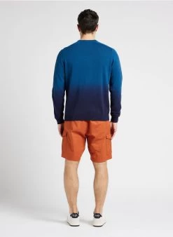 GUINE - Katoenen Trui Met Ronde Hals | Blauw -Wilson.NL 4132018