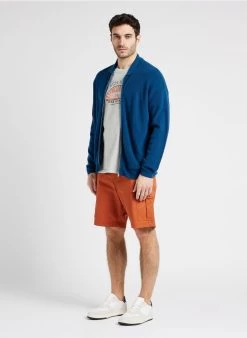 GARETH - Regular-fit, Wollen Vest Met Klassieke Kraag | Blauw -Wilson.NL 4132025