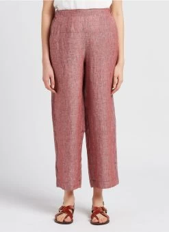 EMMOS - Rechte, Gestreepte, Linnen 7/8-broek | Gestreepte -Wilson.NL 4134572