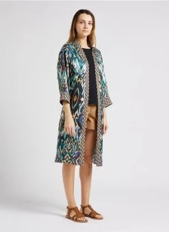 ELI - Linnen Blouse Met Ronde Hals | Zwart -Wilson.NL 4137242