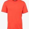 HAMLET - Regular-fit, Katoenen T-shirt Met Ronde Hals | Oranje