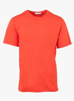 HAMLET - Regular-fit, Katoenen T-shirt Met Ronde Hals | Oranje