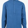 DANISH - Linnen Overhemd Met Klassieke Kraag | Blauw -Wilson.NL 4140297