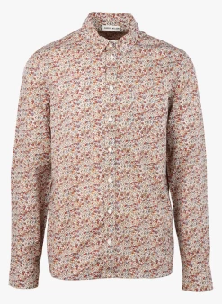 DAWSON - Regular-fit, Katoenen Overhemd Met Print | Beige