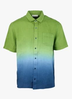 DANETTE - Linnen Overhemd Met Klassieke Kraag | Blauw