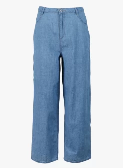 EYMERIC - Wijde Broek Linnenblend | Blauw -Wilson.NL 4147350