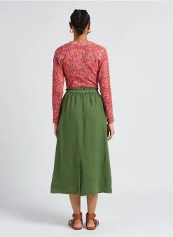 ELIO - Lange, Linnen Rok | Groen 23 ELIO - Lange, Linnen Rok | Groen -Wilson.NL 4156919