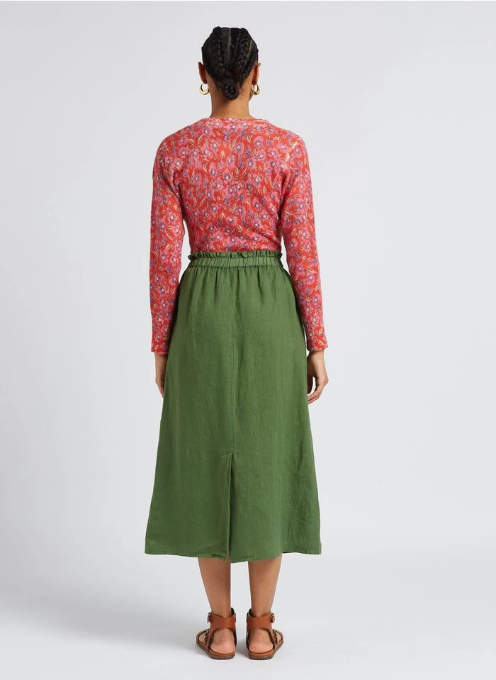 ELIO - Lange, Linnen Rok | Groen 13 ELIO - Lange, Linnen Rok | Groen - Image 11