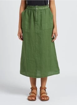 ELIO - Lange, Linnen Rok | Groen 18 ELIO - Lange, Linnen Rok | Groen -Wilson.NL 4156924