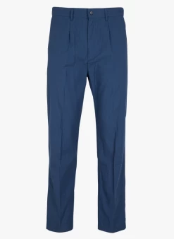 DERYM - Rechte, Gestreepte, Katoenen Broek | Gestreepte