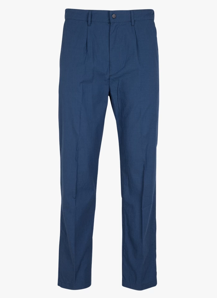 DERYM - Rechte, Gestreepte, Katoenen Broek | Gestreepte 3 DERYM - Rechte, Gestreepte, Katoenen Broek | Gestreepte