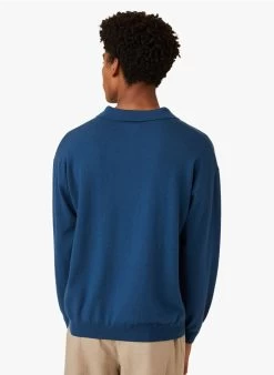 GARRY - Regular-fit, Wollen Trui Met Polokraagje | Blauw -Wilson.NL 4175507