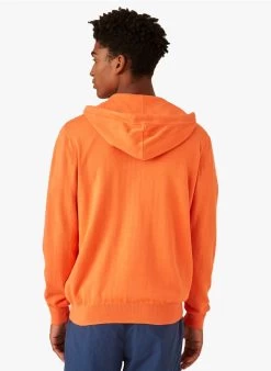 GUISEPPE - Katoenen Sweater Met Rits En Capuchon | Rood -Wilson.NL 4175523