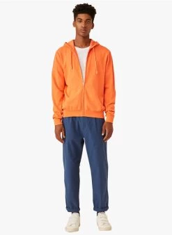 GUISEPPE - Katoenen Sweater Met Rits En Capuchon | Rood -Wilson.NL 4175524