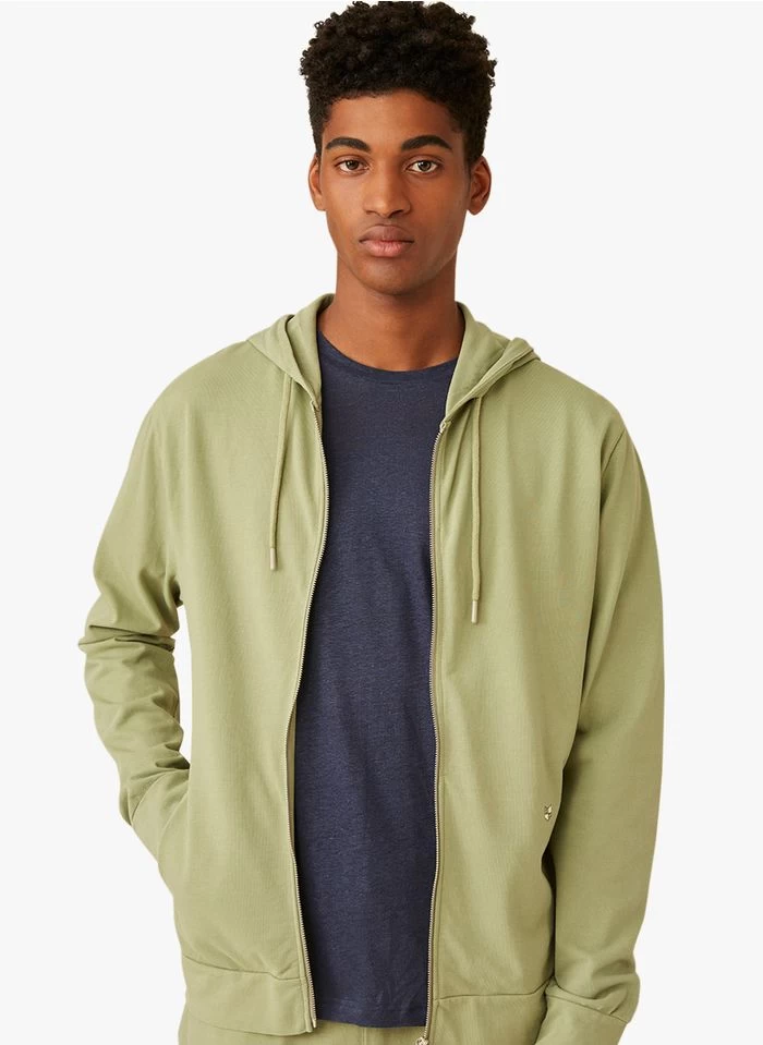 HENRY - Katoenen Sweater Met Capuchon | Kaki 4 HENRY - Katoenen Sweater Met Capuchon | Kaki - Image 2