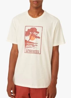 HARVEY - Katoenen T-shirt Met Print | Beige -Wilson.NL 4175561