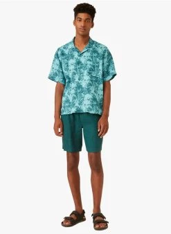 DANTON - Regular-fit, Linnen Short | Blauw 8 DANTON - Regular-fit, Linnen Short | Blauw -Wilson.NL 4175585