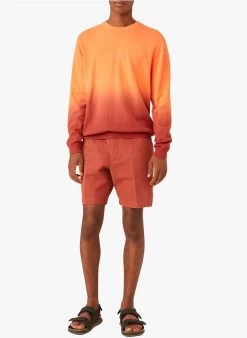 DOMI - Recht, Katoenen Short | Rood -Wilson.NL 4175608