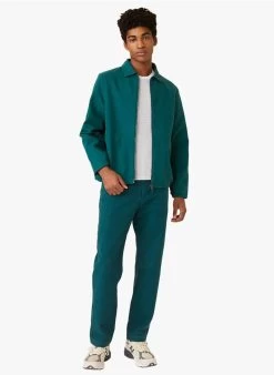 DIONESE - Katoenen Jack Met Klassieke Kraag | Blauw -Wilson.NL 4175616