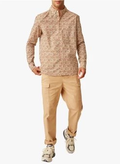 DAWSON - Regular-fit, Katoenen Overhemd Met Print | Beige 8 DAWSON - Regular-fit, Katoenen Overhemd Met Print | Beige -Wilson.NL 4175626