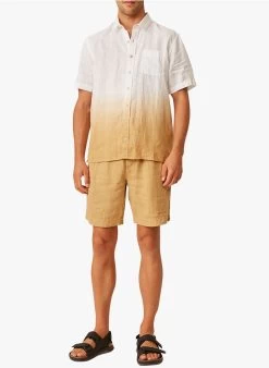 DANETTE - Linnen Overhemd Met Klassieke Kraag | Bruin -Wilson.NL 4175637