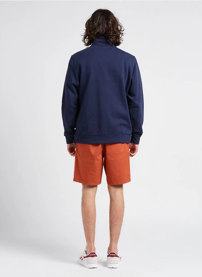 HADES - Sweater Met Ritsje Aan De Hals Katoenblend | Blauw 9 HADES - Sweater Met Ritsje Aan De Hals Katoenblend | Blauw - Image 7