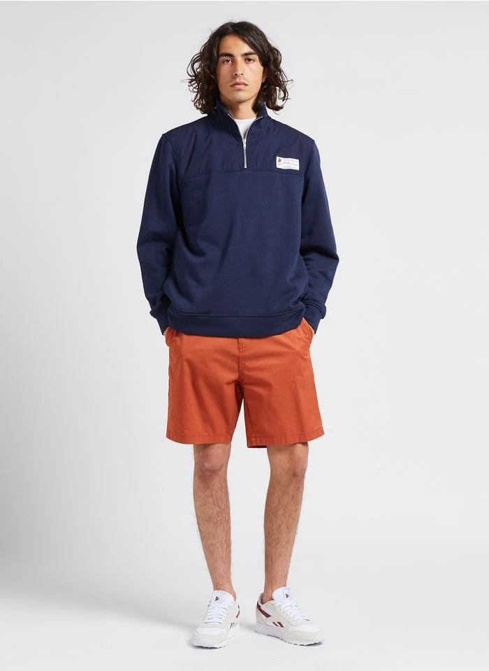 HADES - Sweater Met Ritsje Aan De Hals Katoenblend | Blauw 10 HADES - Sweater Met Ritsje Aan De Hals Katoenblend | Blauw - Image 8