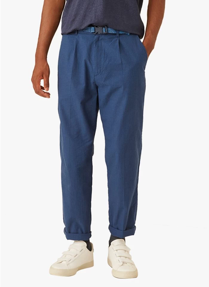 DERYM - Rechte, Gestreepte, Katoenen Broek | Gestreepte 4 DERYM - Rechte, Gestreepte, Katoenen Broek | Gestreepte - Image 2