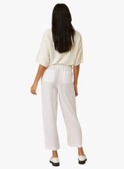 ELIFE - Linnen, Straight-fit 7/8-broek | Wit -Wilson.NL 4213144