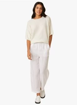 FAUVE - Wollen Trui Met Ronde Hals | Beige -Wilson.NL 4213148