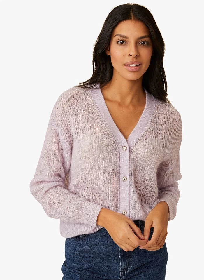 FLORA - Vest Met V-hals | Violet 5 FLORA - Vest Met V-hals | Violet - Image 3