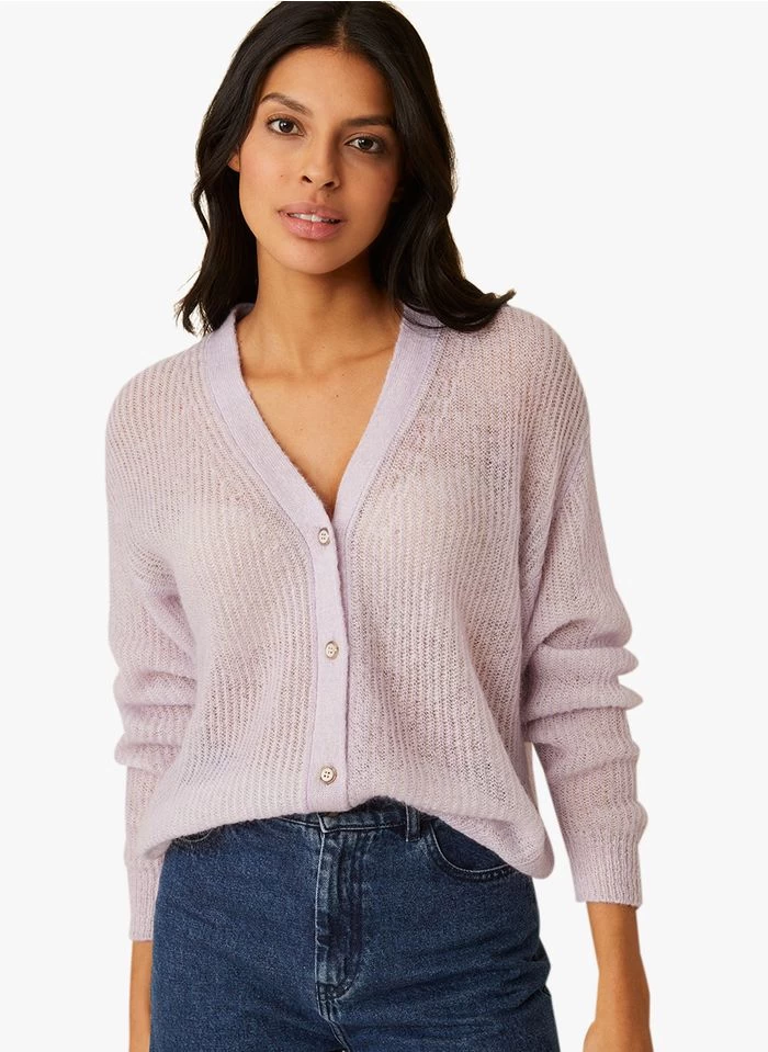 FLORA - Vest Met V-hals | Violet 3 FLORA - Vest Met V-hals | Violet