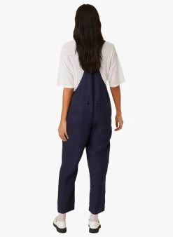 ELOISE - Wijde, Linnen Tuinbroek | Blauw -Wilson.NL 4213161