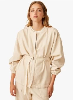 EYTIENNE - Katoenen Jasje Met Rits | Beige -Wilson.NL 4213303