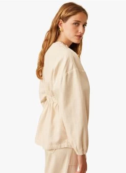 EYTIENNE - Katoenen Jasje Met Rits | Beige -Wilson.NL 4213304