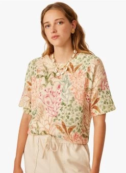 FLARA - Korte Trui Wolblend Met Alpaca | Veelkleurig