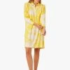 EMILIETTE - Korte Overhemdjurk | Geel -Wilson.NL 4213311