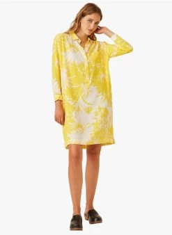 EMILIETTE - Korte Overhemdjurk | Geel -Wilson.NL 4213312