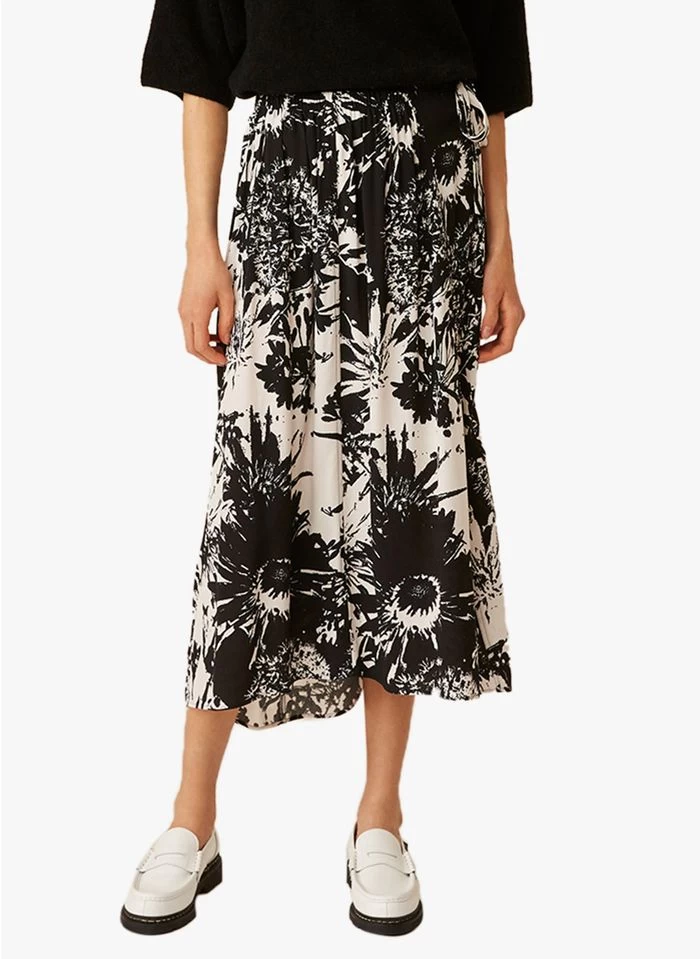 EMILIE - Soepelvallende, Lange Rok Met Print | Veelkleurig 3 EMILIE - Soepelvallende, Lange Rok Met Print | Veelkleurig