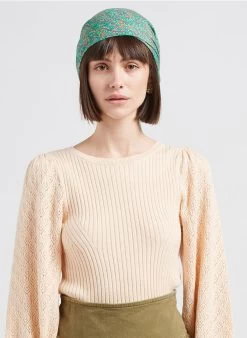 KATE - Foulard Met Print | Groen