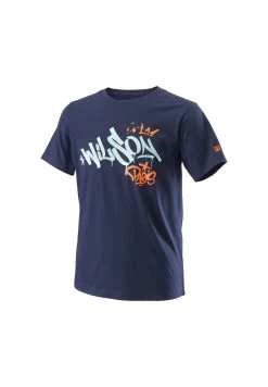 Wilson Paris 2022 Tech - T-Shirt Print - Blau