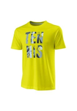 Wilson Stacked Tech - T-Shirt Print - Gelb Mehrfarbig